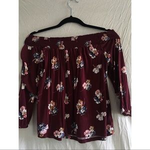 Old Navy Off-The-Shoulder Floral Knit